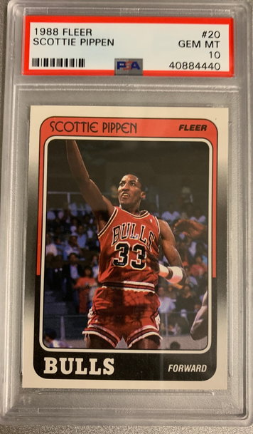 SCOTTIE PIPPEN 1988 FLEER ROOKIE #20 PSA 10 GEM MINT