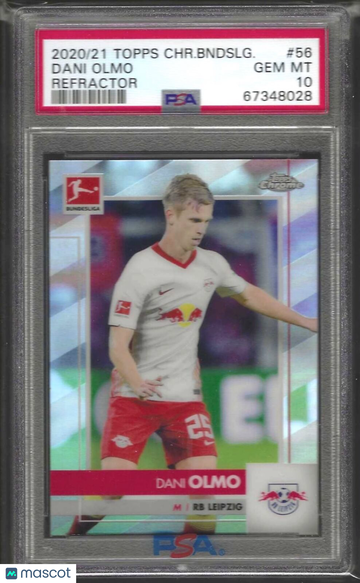 2020 Topps Chrome Bundesliga Dani Olmo #56 Refractor PSA 9