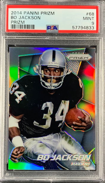 2014 Panini Prizm #68 Silver Prizm Holo BO JACKSON PSA 9