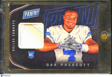 2016 Panini The National Dak Prescott #8 RC Player-worn swatch of glove