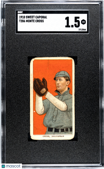 1910 Sweet Caporal (T206) Monte Cross SGC 1.5