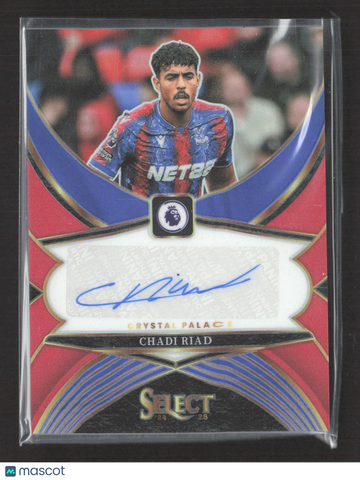 2025 Panini Select Premier League Soccer Chadi Riad #SS-CR Red Auto