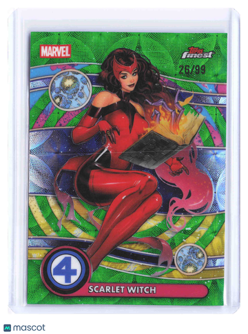 2026 Topps Finest Marvel Scarlet Witch 26/99 Negative Zone Uncommon #NZ-077