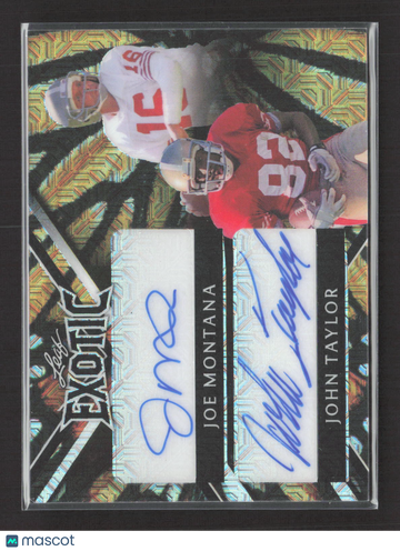 2023 Leaf Exotic Joe Montana John Taylor #DA-10 /1