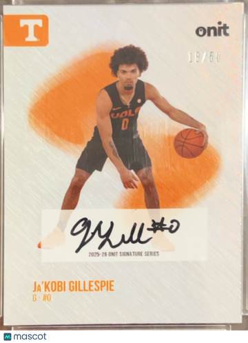 2025 Onit Signature Series Ja'Kobi Gillespie #S-1 /50