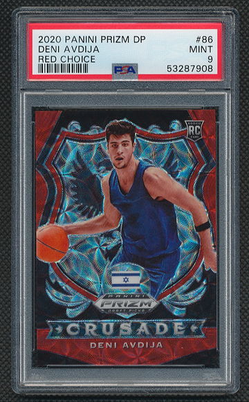 2020 Prizm Draft Picks Deni Avdija Red Choice PSA 9