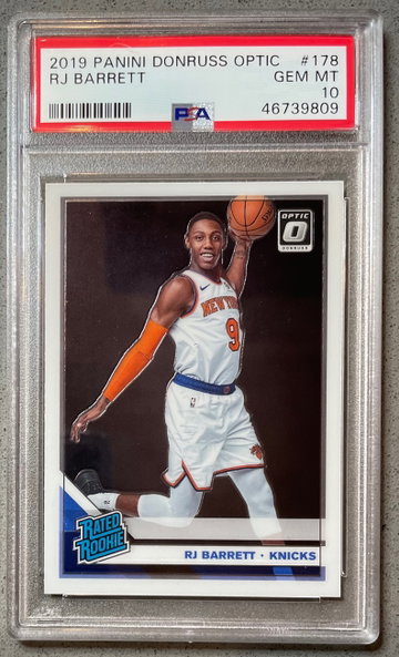 2019-20 Optic RJ Barrett Base PSA 10