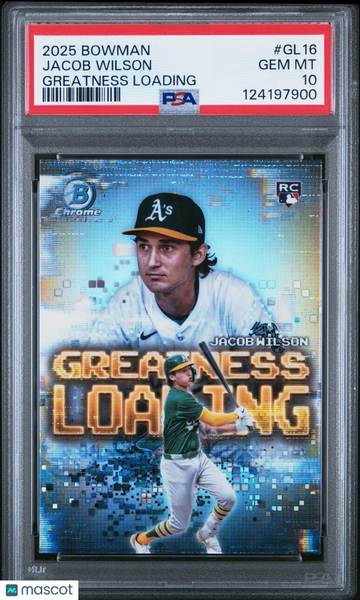 2025 Bowman Greatness Loading Jacob Wilson #GL16 PSA 10