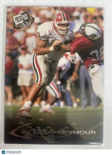 RICHARD SEYMOUR 2001 Press Pass Rookie Card #39 New England Patriots