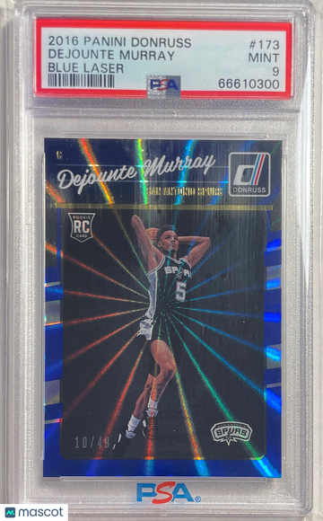 2016 Panini Donruss Dejounte Murray #173 Blue Laser PSA 9