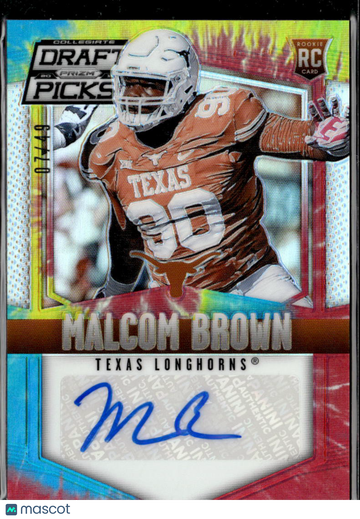 2015 Panini Prizm Collegiate Draft Picks Malcom Brown #217 Tie-Dye /49 RC