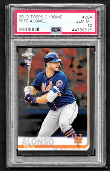 Pete Alonso 2019 Topps Chrome #204 PSA 10 (44788515)