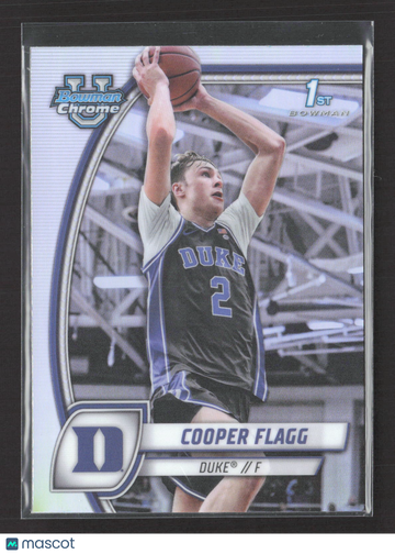 2025 Bowman Chrome University Cooper Flagg #16 Refractor 1st Bowman