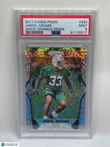 2017 Panini Prizm Jamal Adams #262 White Sparkle PSA 9