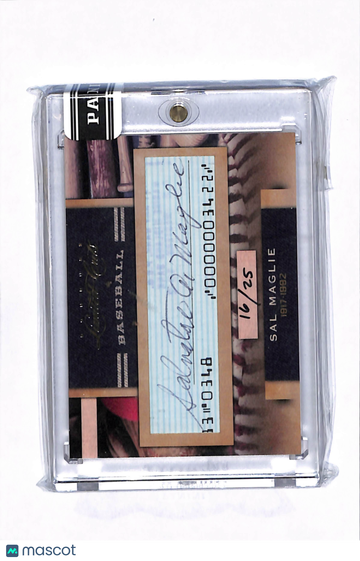 2011 Panini Limited Cut Signature Sal Maglie #288 Cut Signature