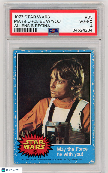 1977 Star Wars Allens & Regina May the Force Be With You #63 PSA 4