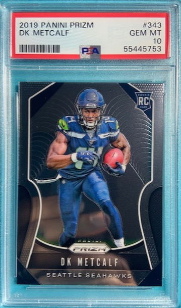 2019 Panini Prizm #343 DK Metcalf Seattle Seahawks RC Rookie PSA 10 Gem Mint