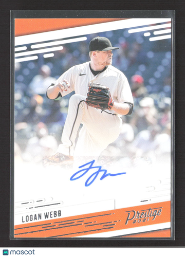 2021 Panini Chronicles Prestige Baseball Logan Webb #PR-LW Auto