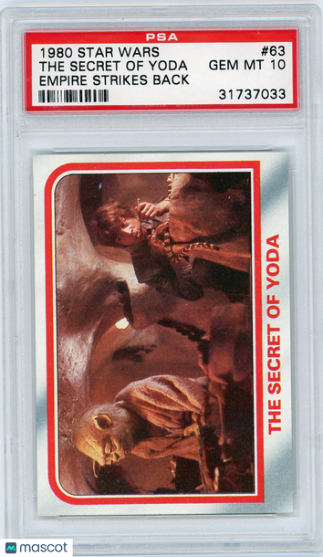 1980 Star Wars Empire Strikes Back The Secret Of Yoda #63 PSA 10