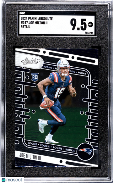 2024 Panini Absolute Joe Milton III #197 Retail SGC 9.5