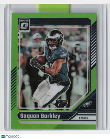 /50 2024 Panini Donruss Optic Saquon Barkley #159 Lime Green