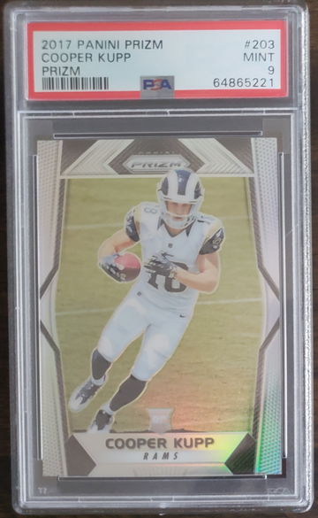 2017 Panini Prizm Cooper Kupp Prizm RC #203 PSA 9
