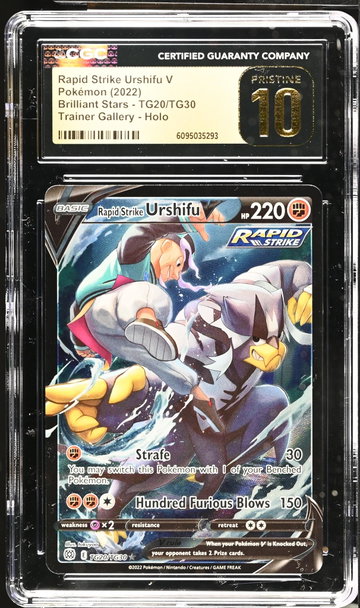 2022 Brilliant Stars #TG20/TG30 Urshifu Trainer Gallery - Holo CGC 10