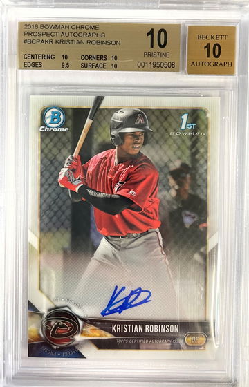 Kristian Robinson Bowman Prospects Auto 