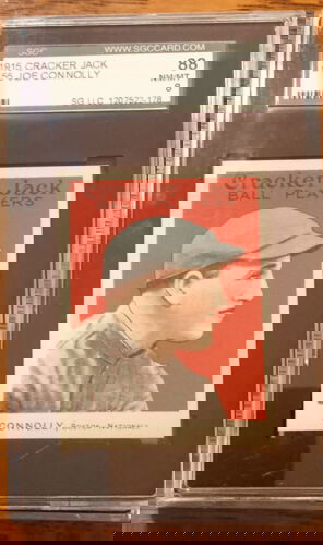 1915 Cracker Jack #155 Joe Connolly SGC 88 8 NrMt Mt