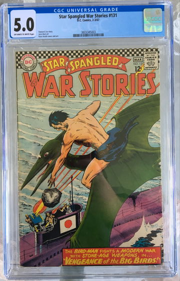 Star Spangled War Stories #131 (1967) CGC 5.0 -- O/w to white pages; Russ Heath