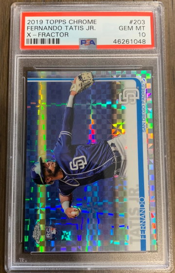 FERNANDO TATIS JR. 2019 Topp Chrome X-Fractor PSA 10 GEM MINT