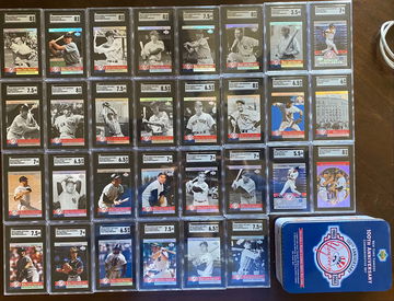 Complete graded set 2003 Upper Deck New York Yankees 100th anniversary set 