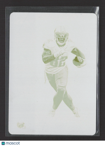 2017 Panini Plates & Patches Rookies & Stars Football Delanie Walker #25 Yellow Printing /1 Printing Plate