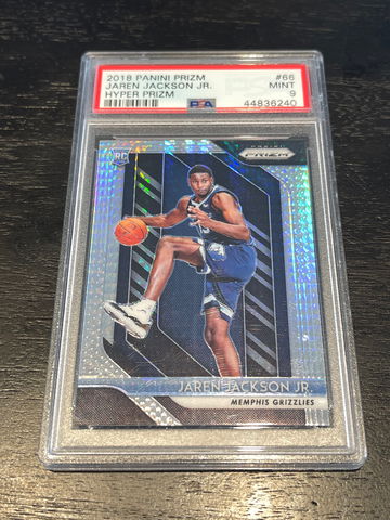 2018 Panini Prizm Jaren Jackson JR Hyper Prizm PSA 9