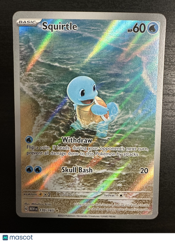 2023 Scarlet & Violet 151 Squirtle Holo Secret Rare #170/165
