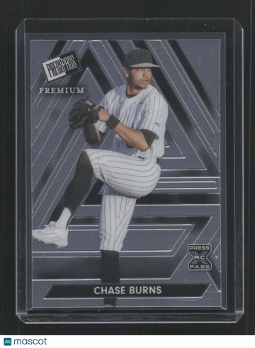 2024 PRESS PASS PREMIUM CHASE BURNS #71 /285 RC /285 ,RC,SN
