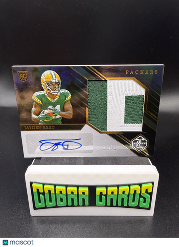 2023 Panini Limited Jayden Reed #160 /29 Patch RC