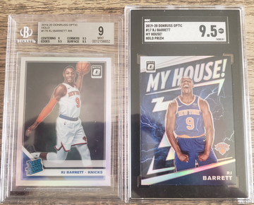RJ Barrett RC LOT 2019 Optic #178 Holo BGS 9 MINT & My House Holo SGC 9.5 Mint+