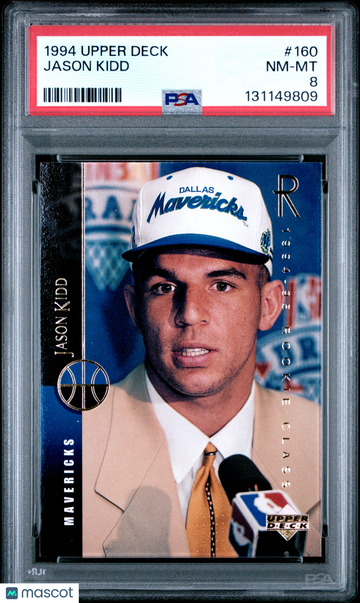 1994 Upper Deck Jason Kidd #160 Rookie PSA 8