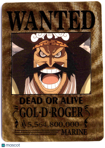 One Piece Wanted Marine Gol D. Roger GOLD FOIL
