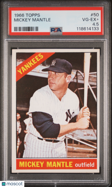 1966 Topps Mickey Mantle #50 PSA 4.5
