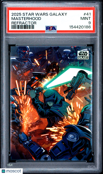 2025 Topps Chrome Star Wars Galaxy Masterhood #41 PSA 9 Refractor Trading Card