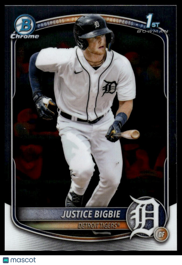 2025 Bowman Chrome Justice Bigbie #BCP-215 Bowman Chrome Prospects