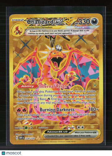 2023 Obsidian Flames Charizard EX Holo Secret Rare HR #228/197