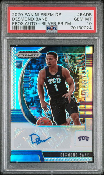 2020-21 Prizm Draft DESMOND BANE Silver Prizm Auto Rookie RC PSA 10 Gem Mint