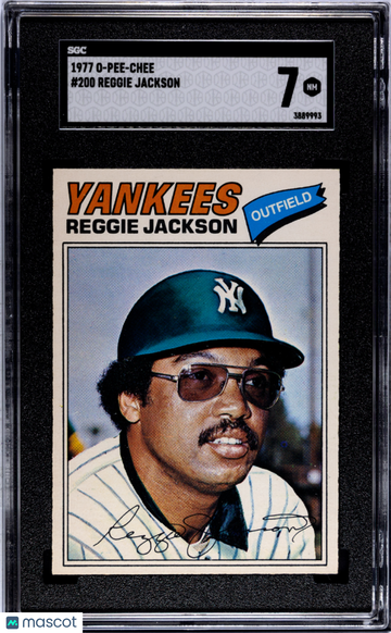 1977 O-Pee-Chee Reggie Jackson #200 SGC 7