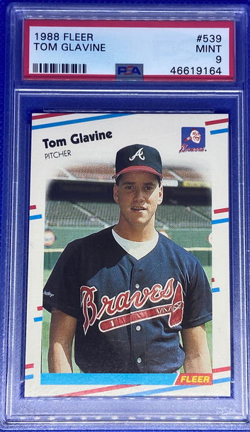 1988 Fleer Tom Glavine RC PSA 9 Mint