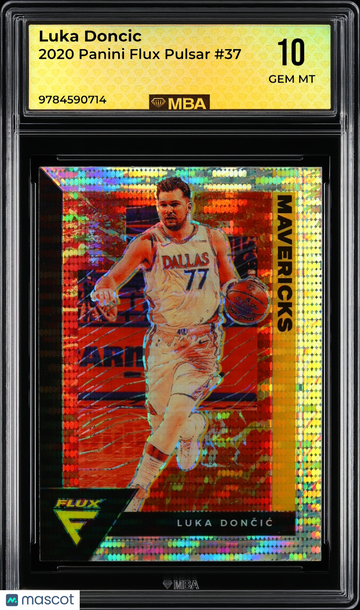 2020 Panini Flux Luka Doncic #37 Pulsar MBA 10