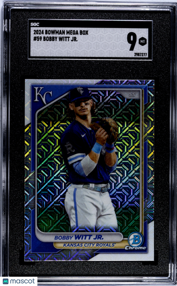 2024 Bowman Mega Box Bobby Witt JR. #59 SGC 9