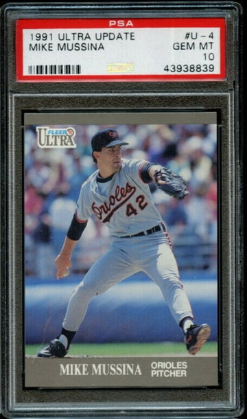 Mike Mussina 1991 Fleer Ultra Update U-4 PSA 10